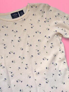 Vintage 90s butter yellow thermal top